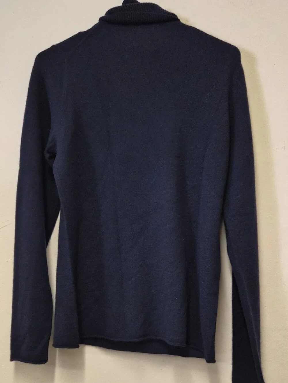 J. Crew Men's Navy Turtleneck Sweater - Slim Fit Size L